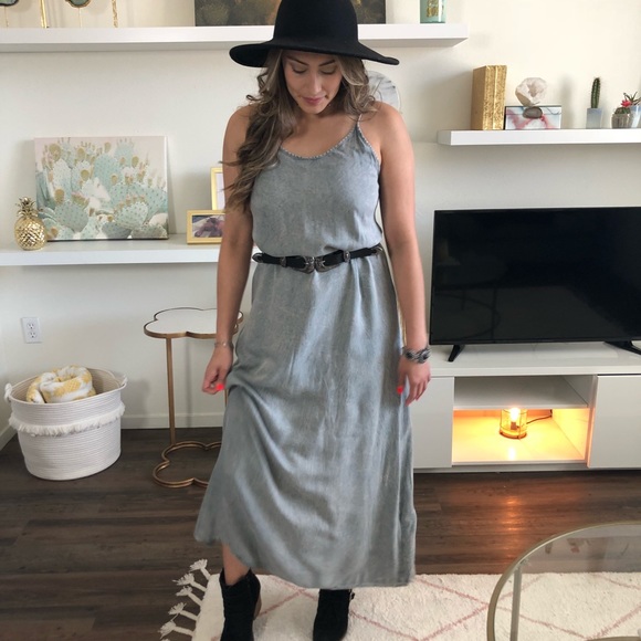 ✨ Final Price- Acid Wash Maxi Dress - Picture 3 of 4